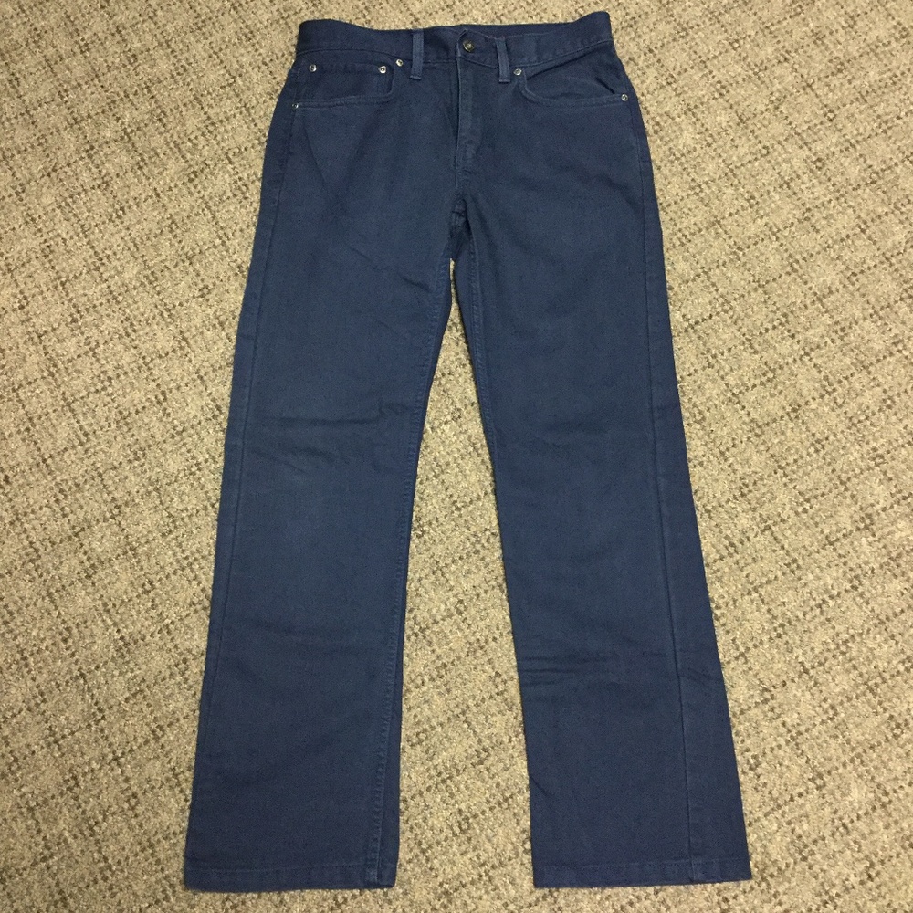 Urban Pipeline Colored Navy Blue Jeans Slim Straight Cut Leg * 29 W 30 L